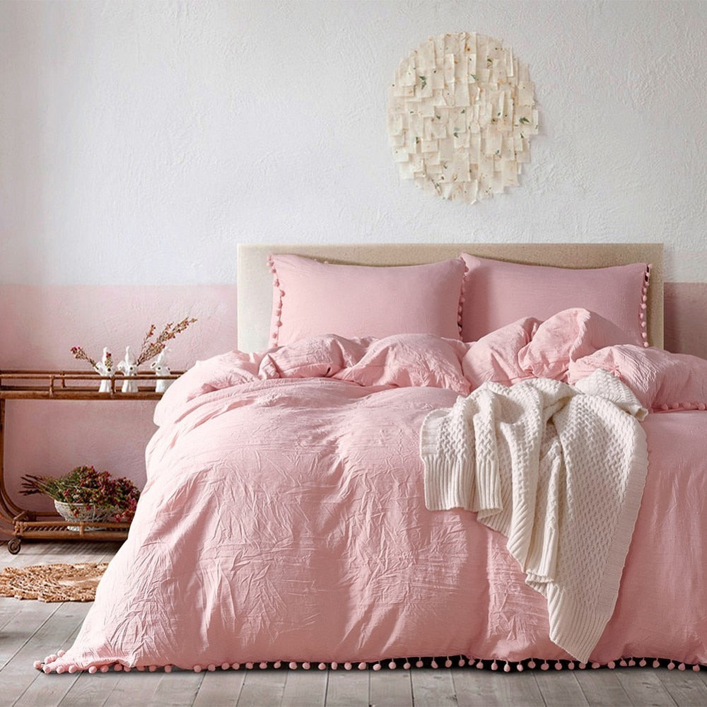 Bedding Set 100% Cotton (pink)