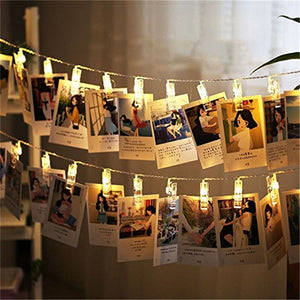 LED Clip Led String Fairy Lights (Battery Operated)