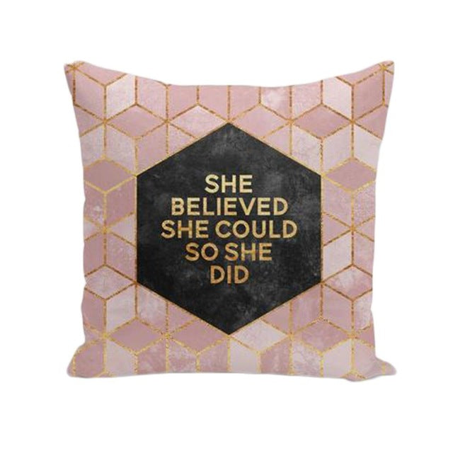 Cushion case - geometric pattern