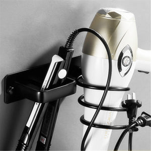 Bathroom Hair Dryer/Straightener Holder - Aluminum