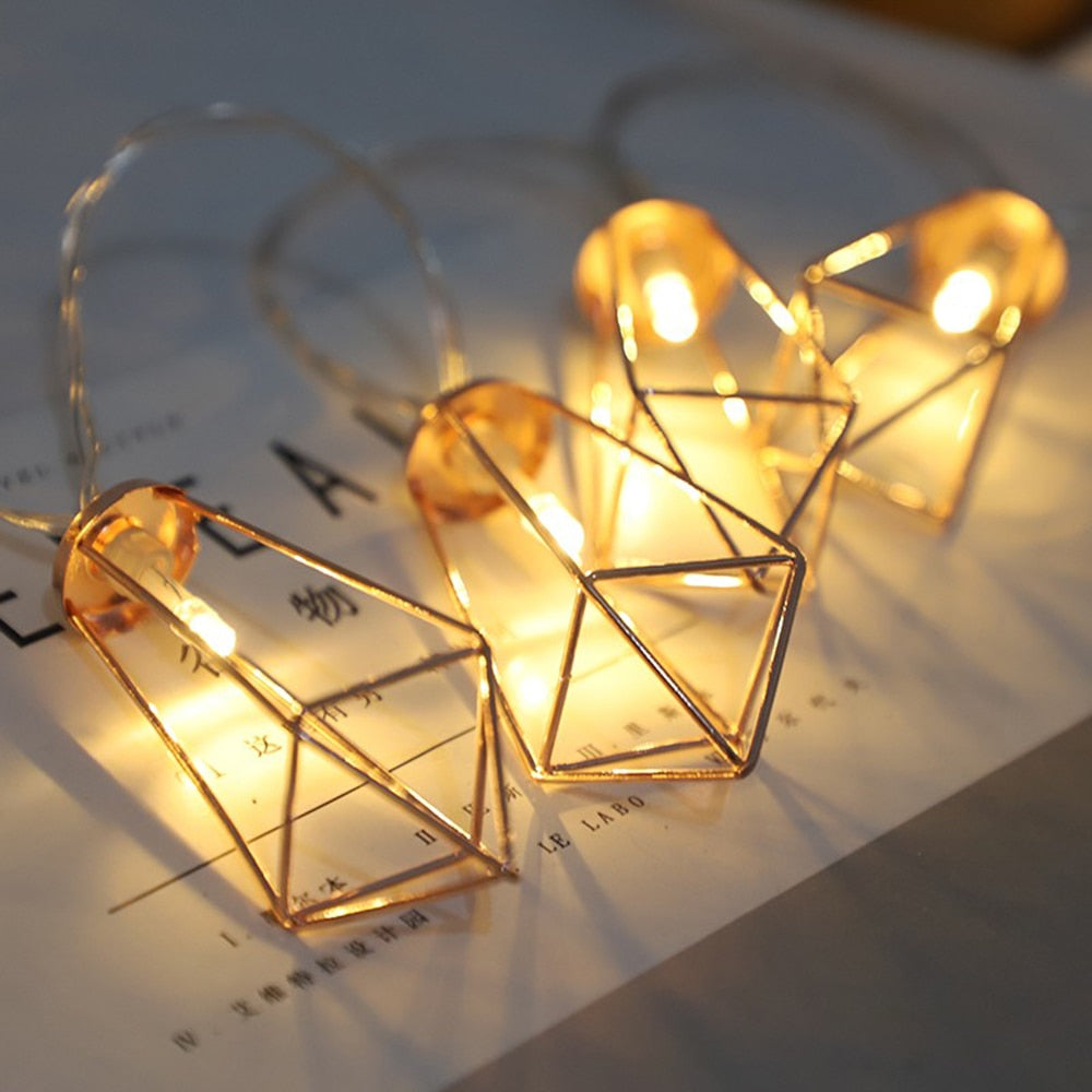 LED Lights 20 Metal String Light (Battery Operated)