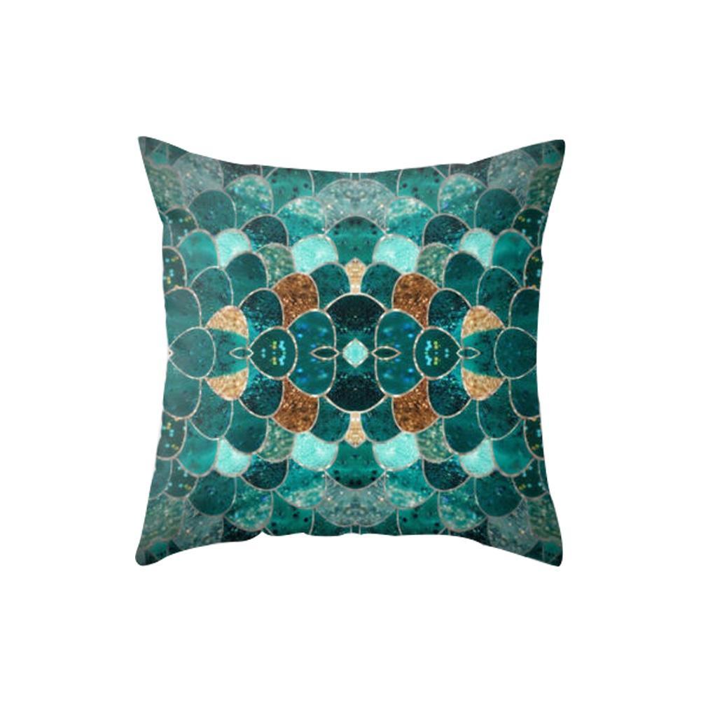 Square Cushion - Dark Green Cactus