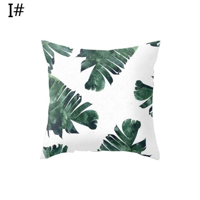 Square Cushion - Dark Green Cactus