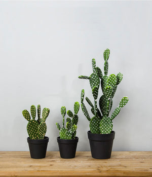 Srtificial tropical cactus plant green (2pcs)