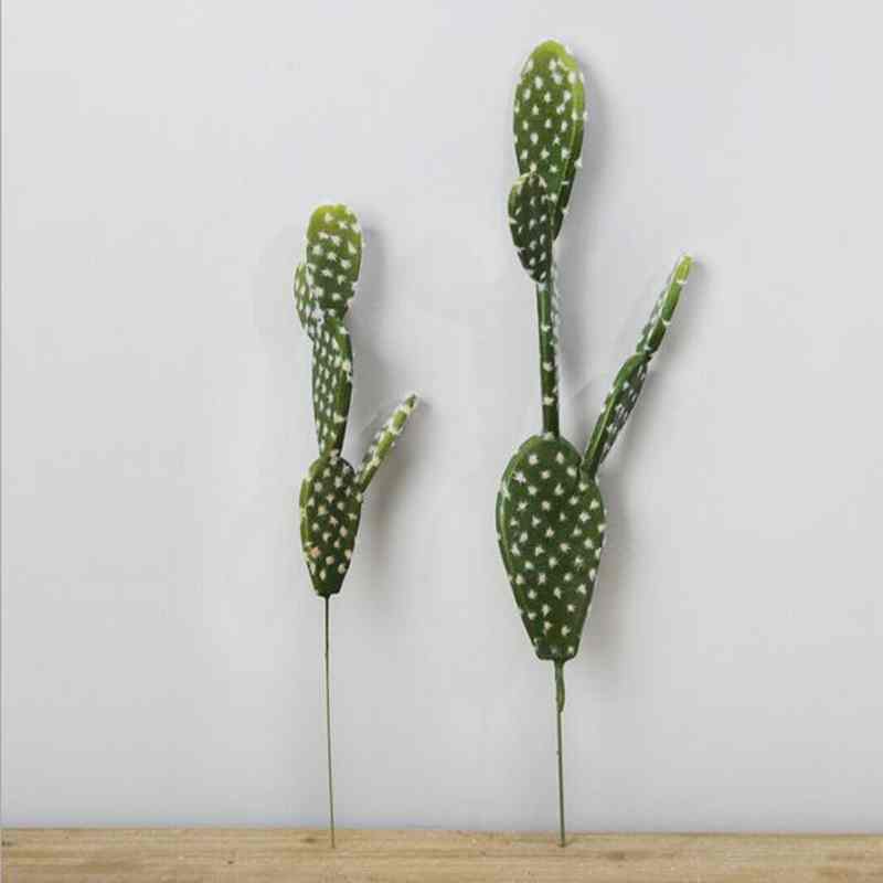 Srtificial tropical cactus plant green (2pcs)