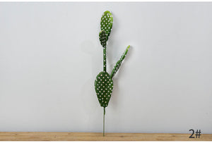 Srtificial tropical cactus plant green (2pcs)